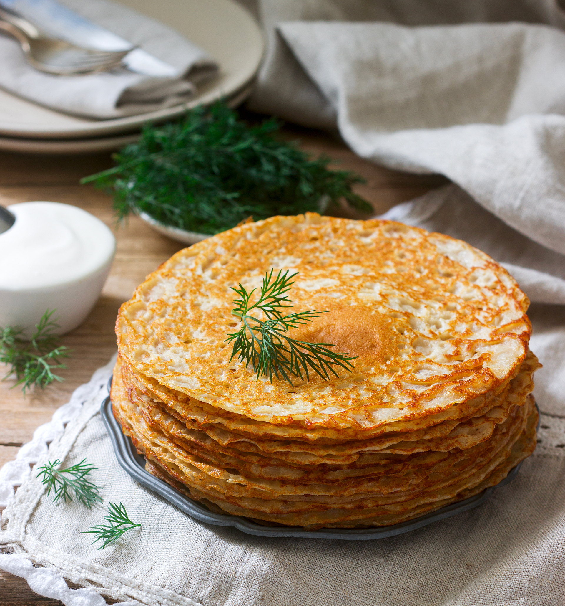 pile de crepe bretonne